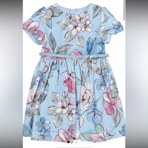 Mayoral Blue Floral Kids Dress